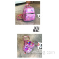 Mirror Shine Metallic Mini Backpack dengan Logo Custom